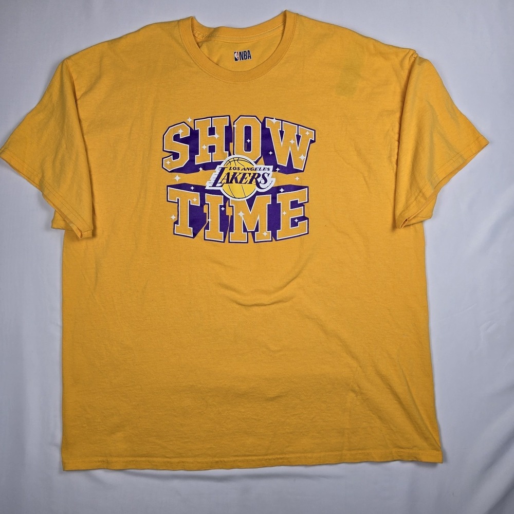 Los Angeles Lakers 2XL Show Time NBA Basketball‎ Yellow